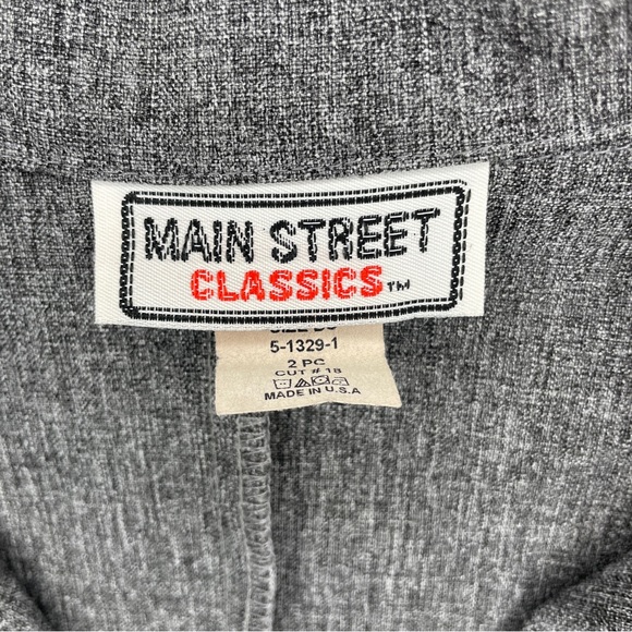 Vintage Main Street Classics Double-Breasted Suit Jacket - Gray - Picture 5 of 12